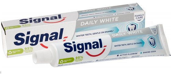 ZP Signal Daily Whitte 75ml | Kosmetické a dentální výrobky - Dentální hygiena - Zubní pasty ZP Signal Daily Whitte 75ml | Kosmetické a dentální výrobky - Dentální hygiena - Zubní pasty